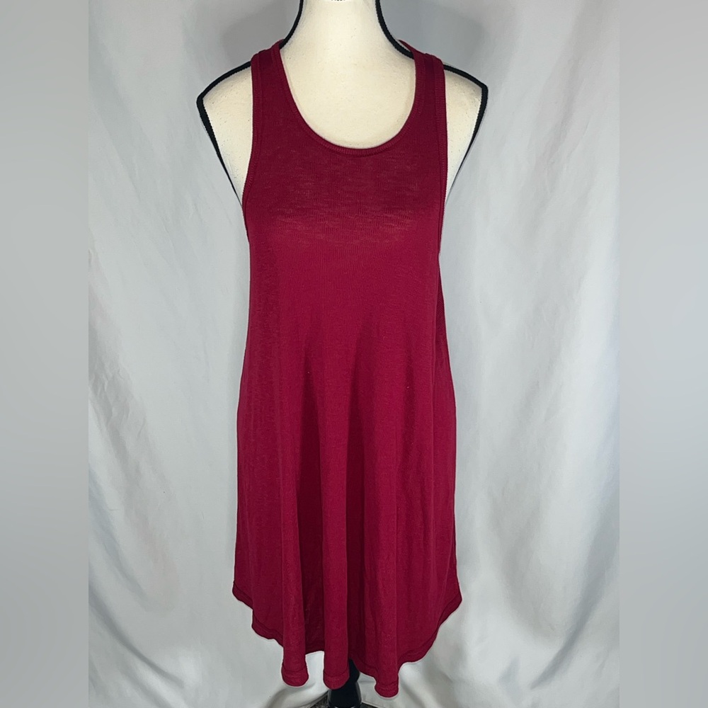 Free People Beach Ribbed Tank Dress/Tunic w/Scoop Neck